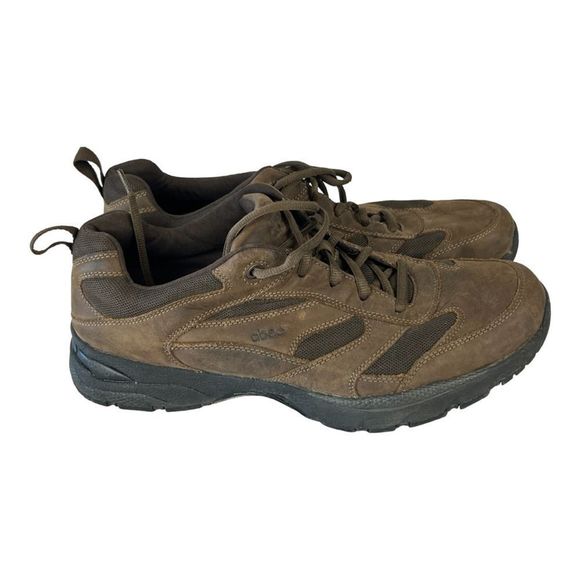 Abeo Shoes Abeo Mens Smart 374walking Shoes Brown Leather Low Top